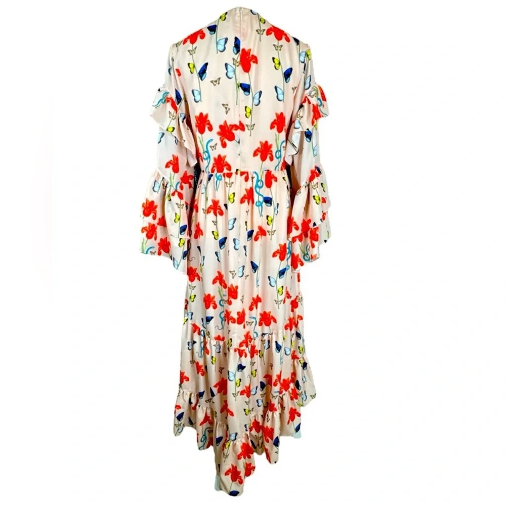 BORGO DE NOR Luna High-Low Midi Dress, Size 10. - Picture 3 of 12